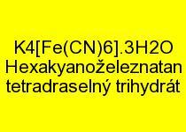 Hexakyanoželeznatan tetradraselný trihydrát čistý