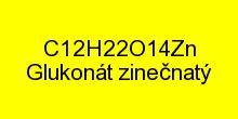 Glukonát zinečnatý čistý, ZnGlu, L25g