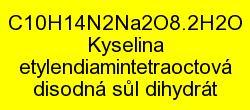 Kyselina ethylendiamintetraoctová disodná sůl dihydrát