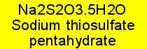 Thiosíran sodný pentahydrat p.A.; 100g