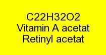 Vitamin A acetát/ Retinyl acetát na nosiči